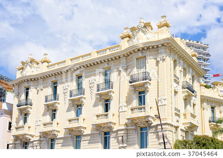 Daylight view to hotel building facade 37045464