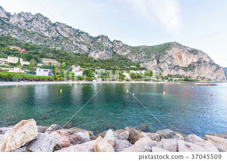 Daylight view to blue sea from Beaulieu-sur 37045509