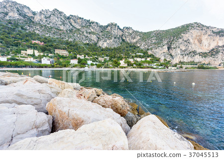 Daylight view to blue sea from Beaulieu-sur-Mer 37045513
