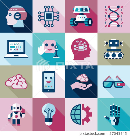 Digital vector artificial intelligence - Stock Illustration [37045545 ...