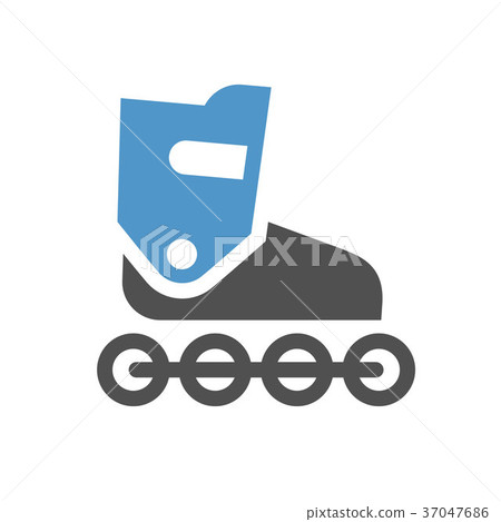Roller skate icon 37047686
