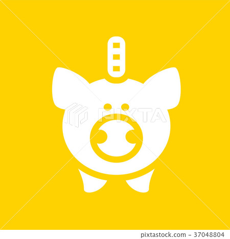 White piggy bank 37048804