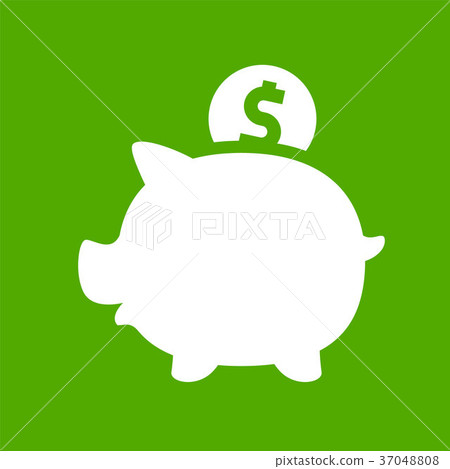 White piggy bank 37048808