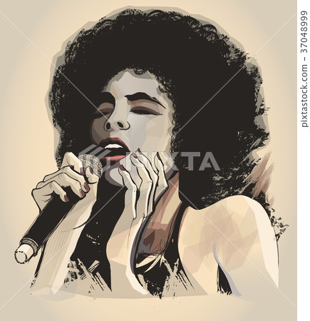 Afro american jazz singer Afro american jazz singer 37048999