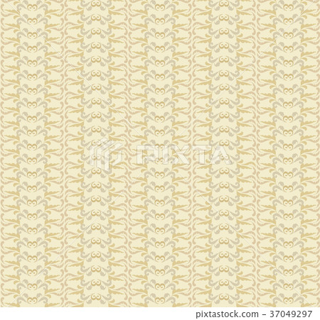 Oriental pattern Abstract floral tile ornament 37049297