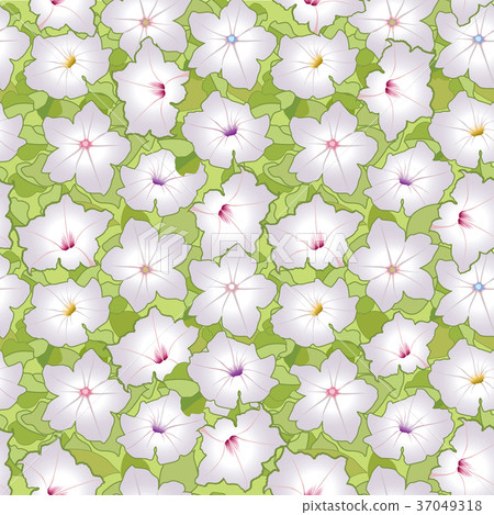 Floral pattern. Flower tile ornamental background 37049318