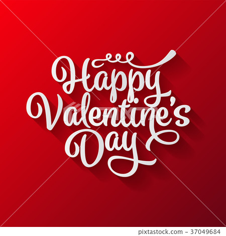 Valentines Day Lettering. Handwritten Romantic 37049684