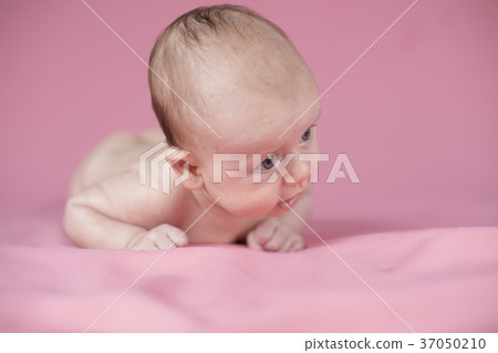 Little baby girl laughing Little baby girl laughing 37050210