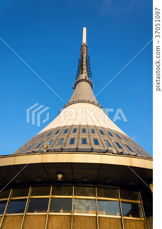 Sunset at Jested telecommunication tower 37051097