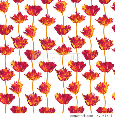 Floral seamless pattern Flower ornament background - Stock Illustration ...