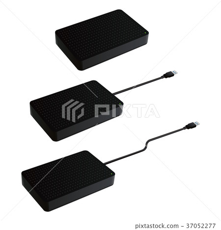 Illustration of external HDD 37052277