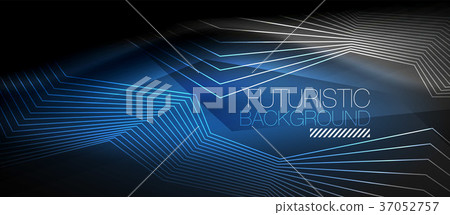 Straight neon lines Straight neon lines 37052757