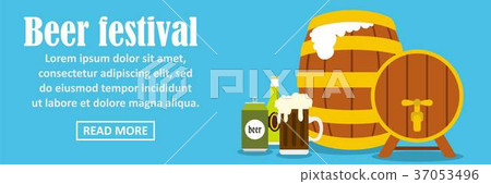 Beer festival banner horizontal concept Beer festival banner horizontal concept 37053496