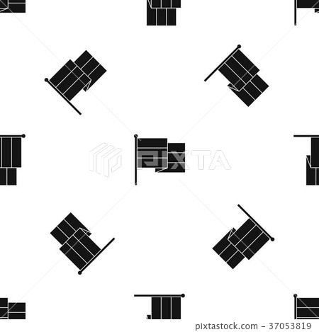 Black flag pattern seamless black Black flag pattern seamless black 37053819
