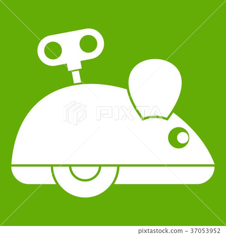 Clockwork mouse icon green Clockwork mouse icon green 37053952