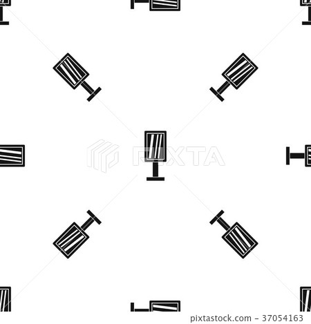 Advertising stand pattern seamless black 37054163