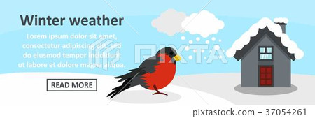 Winter weather banner horizontal concept Winter weather banner horizontal concept 37054261