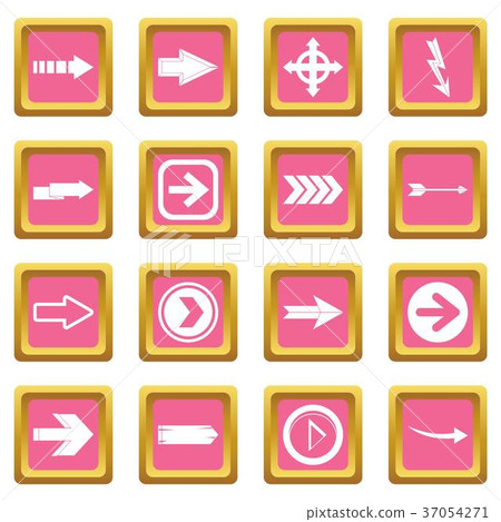 Arrow icons pink Arrow icons pink 37054271