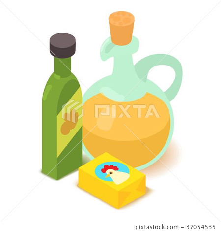 Butter icon, cartoon isometric 3d style 37054535