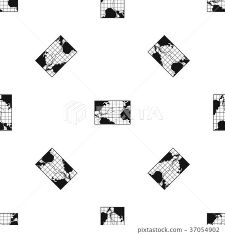 Map trips of Columbus pattern seamless black Map trips of Columbus pattern seamless black 37054902