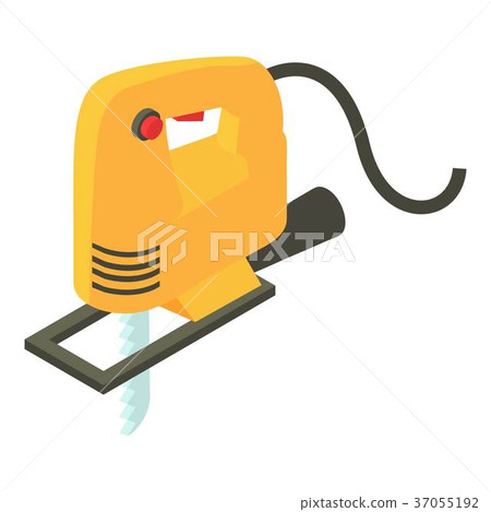 Electric jigsaw icon, isometric 3d style Electric jigsaw icon, isometric 3d style 37055192