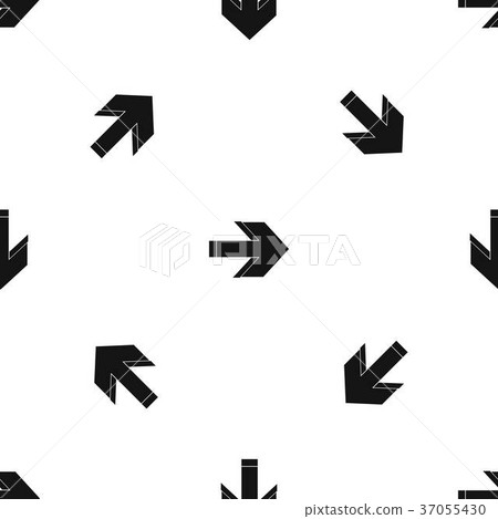 Arrow pattern seamless black 37055430
