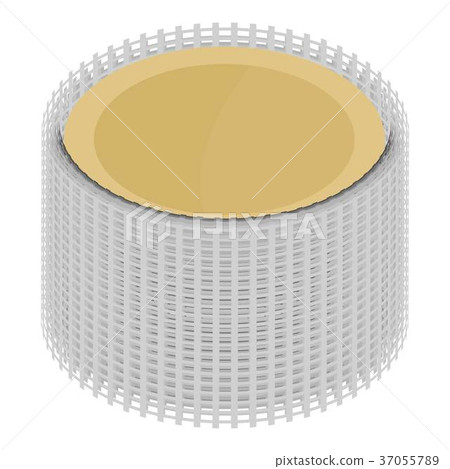 Metal grid icon, isometric 3d style Metal grid icon, isometric 3d style 37055789