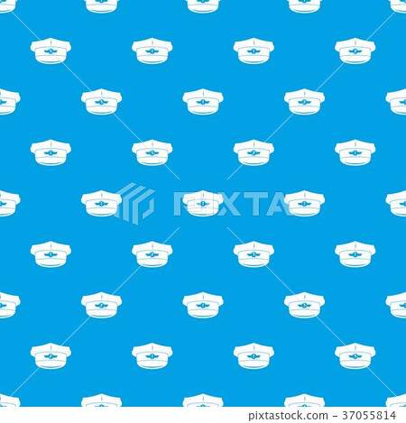 Cap taxi driver pattern seamless blue Cap taxi driver pattern seamless blue 37055814
