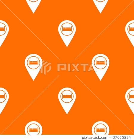 Bed, hostel, hotel sign pattern seamless Bed, hostel, hotel sign pattern seamless 37055834