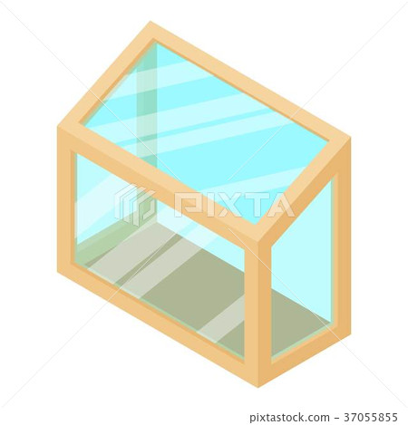 Balcony window frame icon, isometric 3d style 37055855