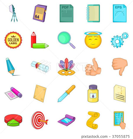 Transducer icons set, cartoon style - Stock Illustration [37055875] - PIXTA
