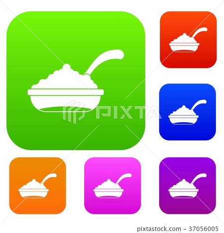 Bowl of caviar with spoon set collection Bowl of caviar with spoon set collection 37056005