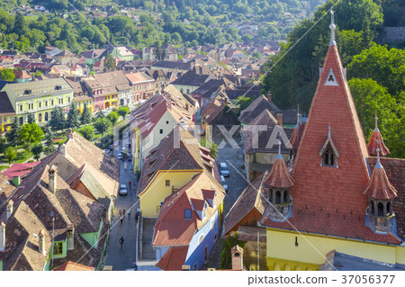View from Clock tower in Sighisoara View from Clock tower in Sighisoara 37056377