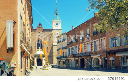 Image of stone gothic church in Perpignan 37056691