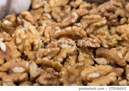 Illustration of bag with walnut Illustration of bag with walnut 37056693
