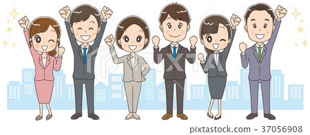 企業隊的例證 37056908