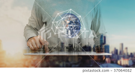 global network technology. Element by NASA global network technology. Element by NASA 37064082