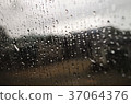 Rainy and rainy day glass mirror 37064376