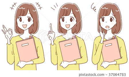 Illustration of young woman Illustration of young woman 37064783