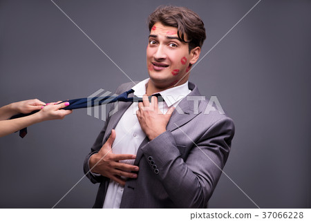 Man in funny romantic concept 37066228
