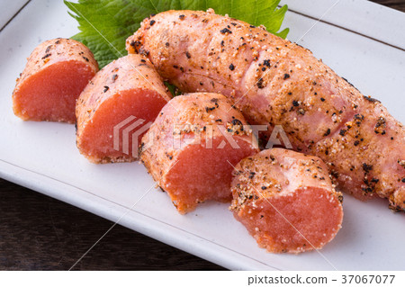 Baked short marinated cod roe 37067077