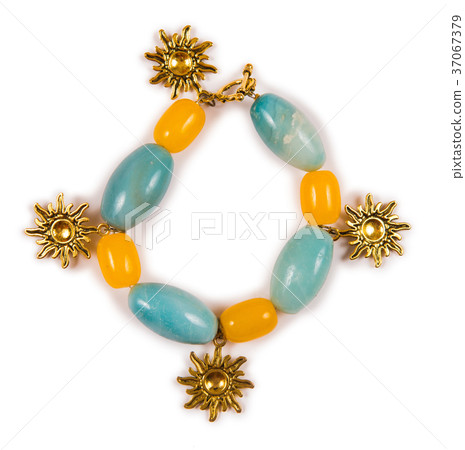 Elegant bracelet isolated on white background Elegant bracelet isolated on white background 37067379
