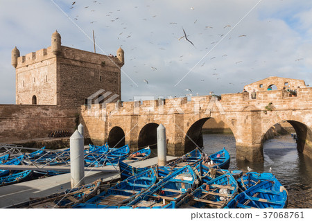 Sqala du Port, a defensive tower at fishing port Sqala du Port, a defensive tower at fishing port 37068761