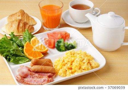 tea, breakfast and brown background - image #7696189 on