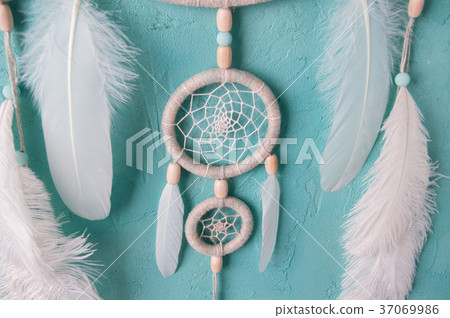 Mint cream dream catcher 37069986