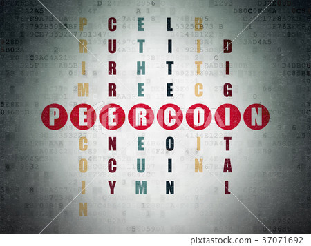 Blockchain concept: Peercoin in Crossword Puzzle 37071692