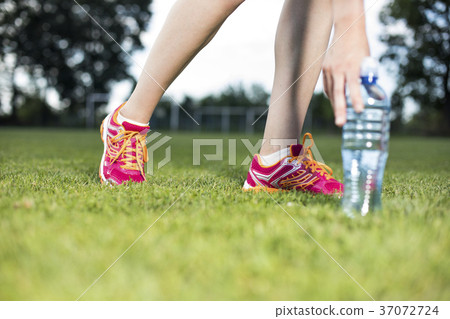 Close up of feet of a runner, training concept Close up of feet of a runner, training concept 37072724