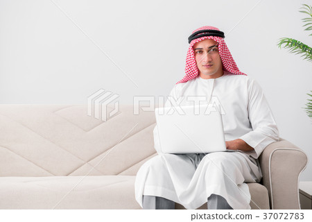 Young arab businessman in business concept Young arab businessman in business concept 37072783
