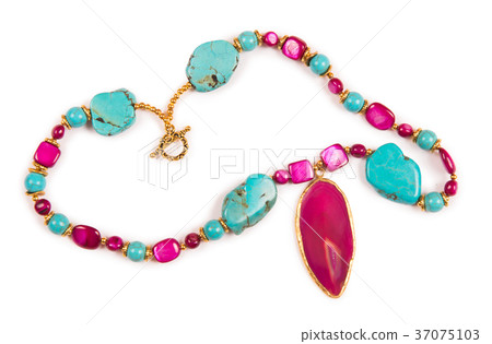 Nice jewellery isolated on the white background Nice jewellery isolated on the white background 37075103