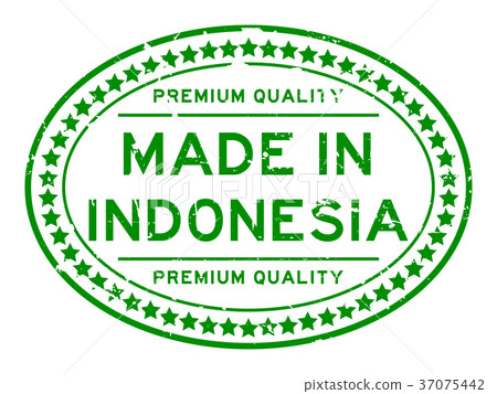 Grunge premium quality made in Indonesia seal 37075442